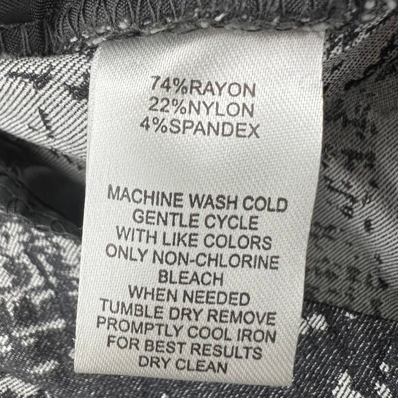 Calvin Klein (0) 28x26.5 Short Brushed Gray Skinny Ankle Crop Pants Mid Rise - Picture 8 of 8